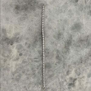 Elegant Silver Tennis Bracelet